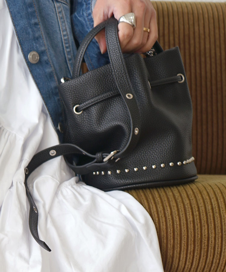 【COCOxDONOBANコラボ】スタッズミニ巾着バッグ