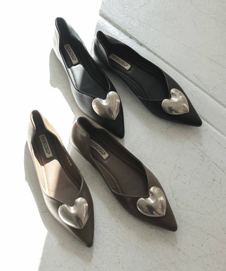 パールリボンローファー[C]