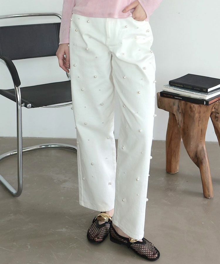 パールリボンローファー[C]