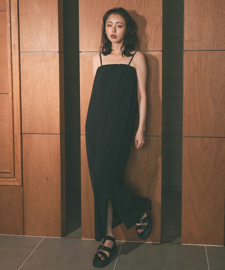 back sheer gilet setup dress