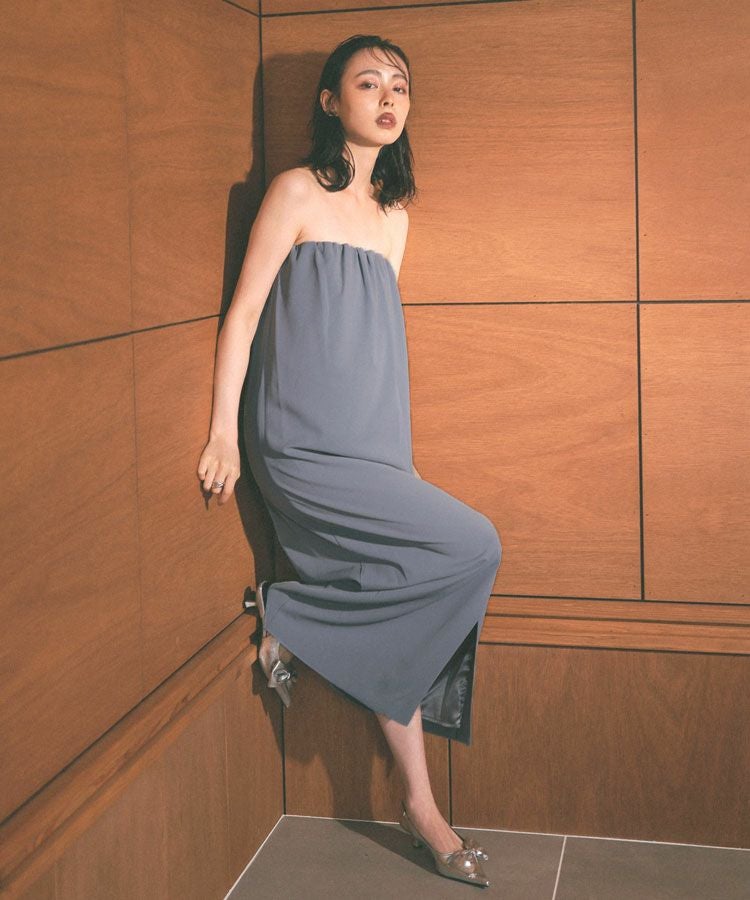 back sheer gilet setup dress