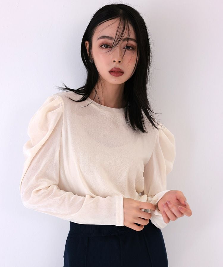 【値下げ】1% フロッキーメッシュトップス イチパーセント フロッキーメッシュトップス | AND ON JIONE STORE（アンドオン