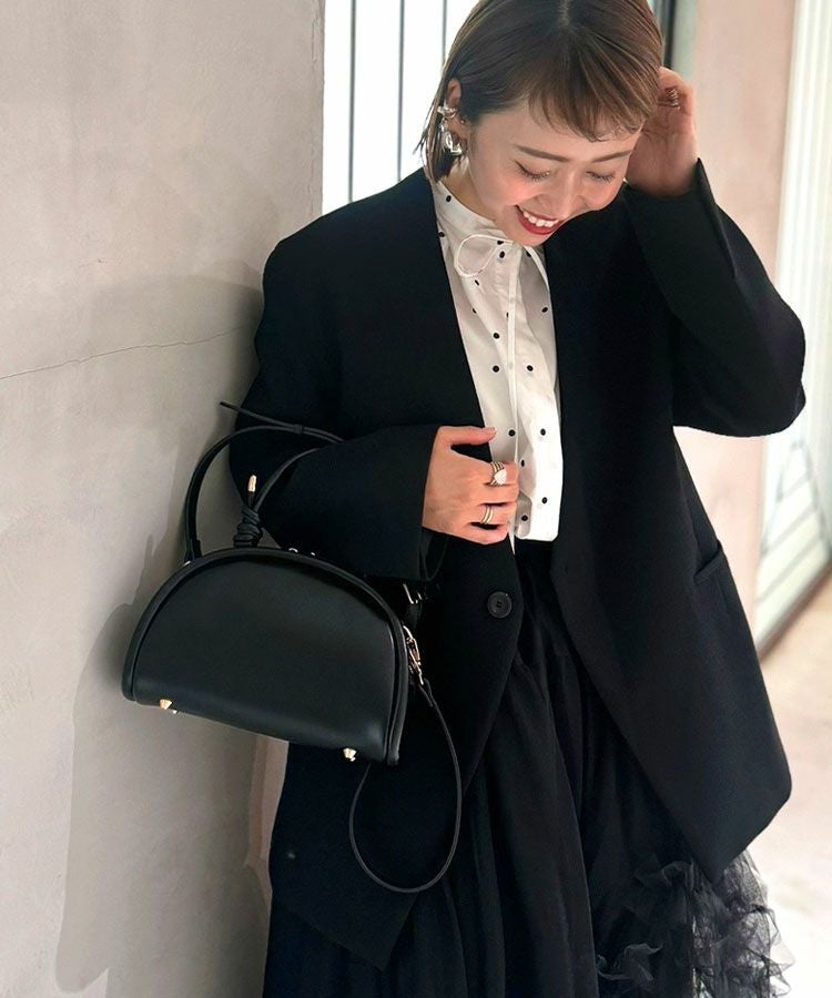アキロン×Donobanコラボ2wayキャンバスラウンドボストンバッグブラック 2wayキャンバスラウンドボストンBAG[C][8FS]