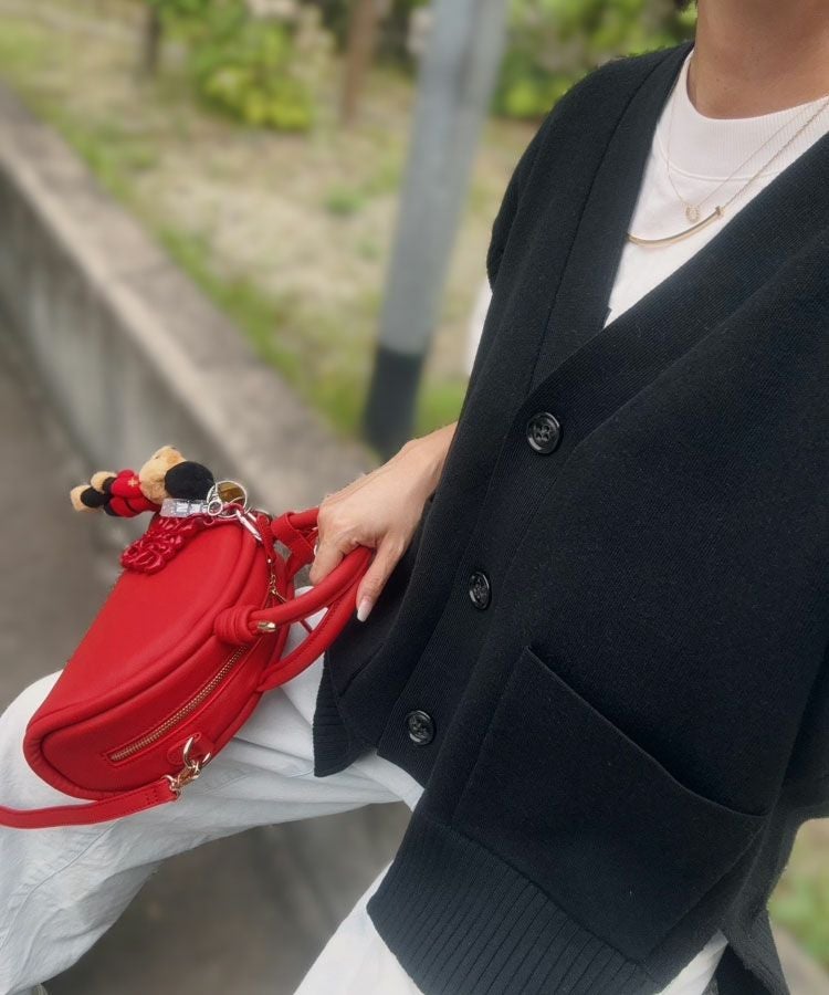 2wayレザーラウンドボストンBAG[C]