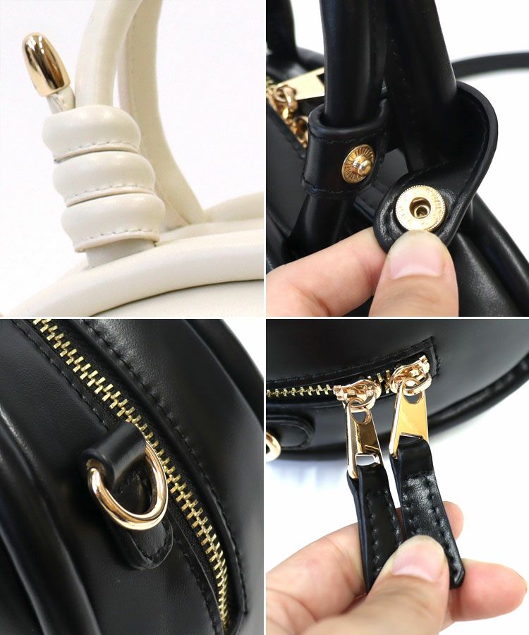美品！ DONOBAN ドノバン アキロン2wayボストンバッグ 黒 2wayレザーラウンドボストンBAG[C]
