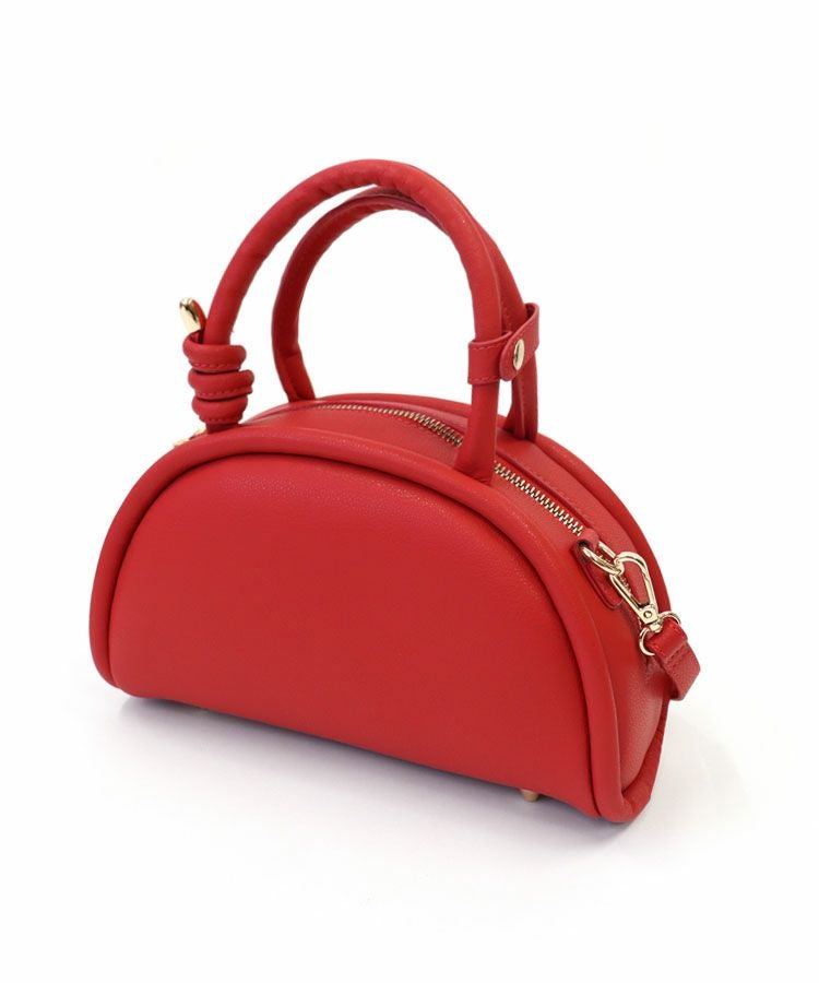 新品DONOBAN アキロンコラボ 2wayレザーラウンドボストンBAG[C]