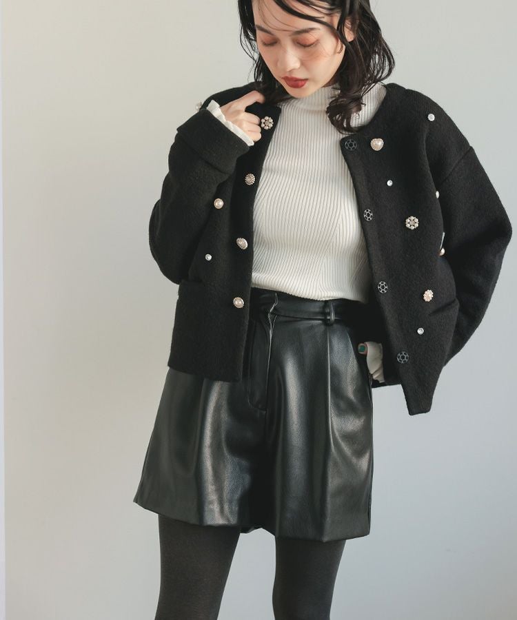 レザーショートパンツ メール便[8FS]