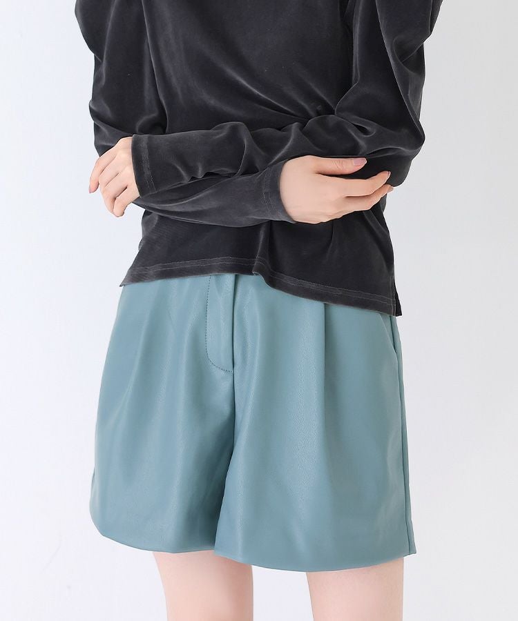 レザーショートパンツ メール便
