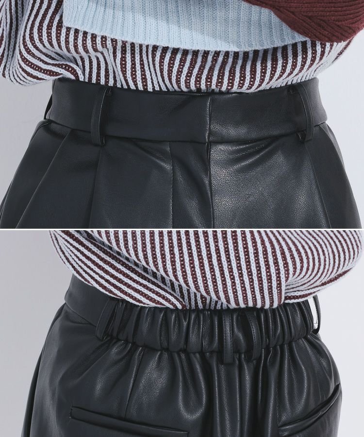 レザーショートパンツ メール便