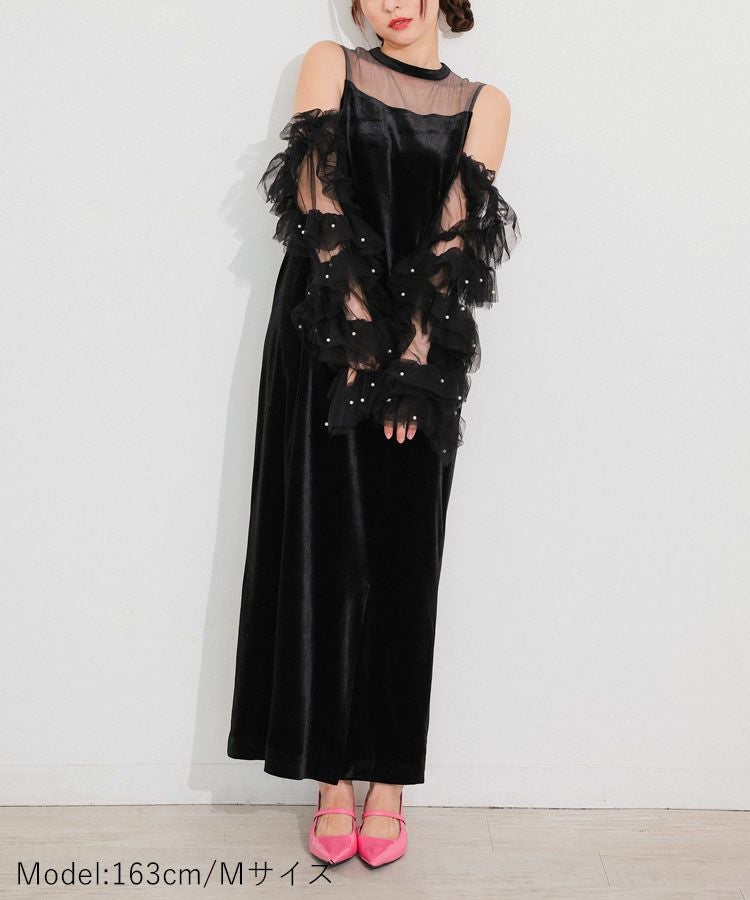 detached sleeve dress[8FS]