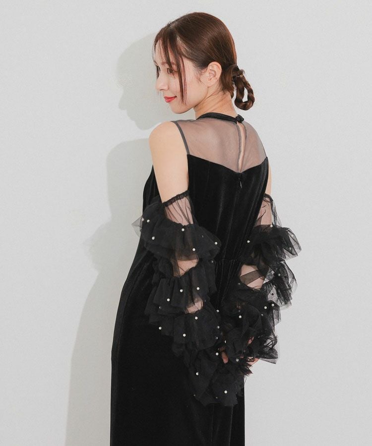 detached sleeve dress[8FS]