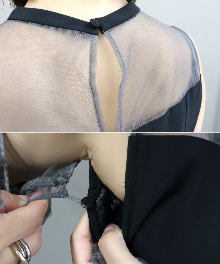 detached sleeve dress
