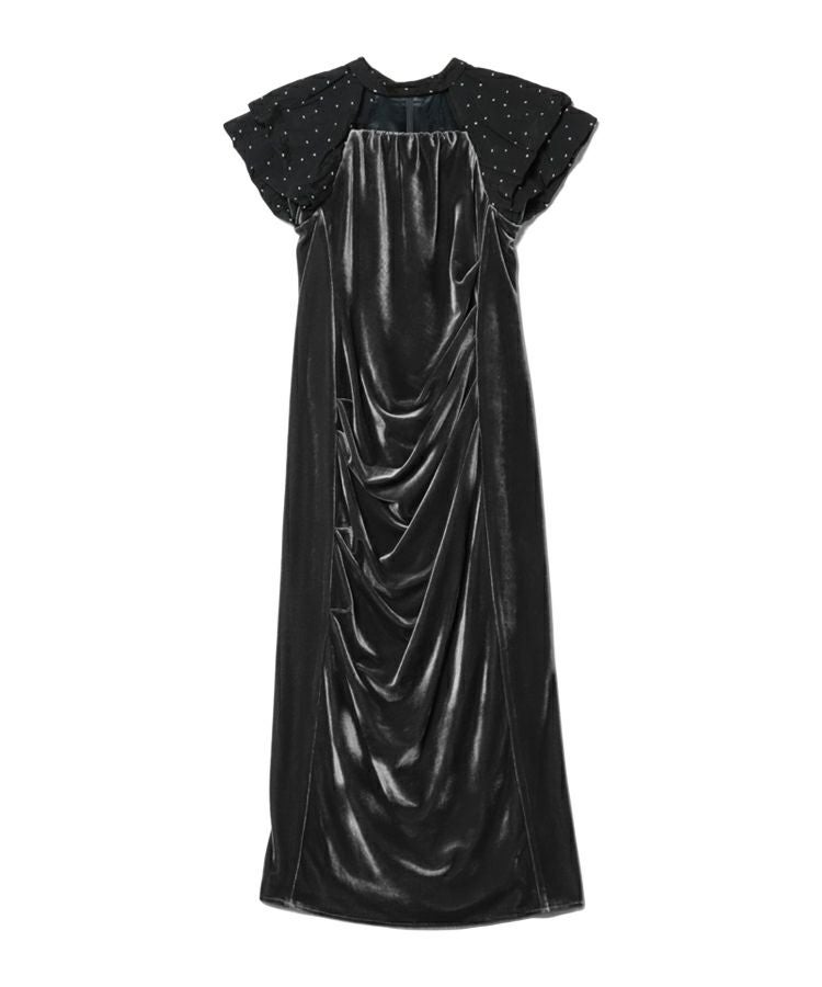 drape velour dress drape velour dress