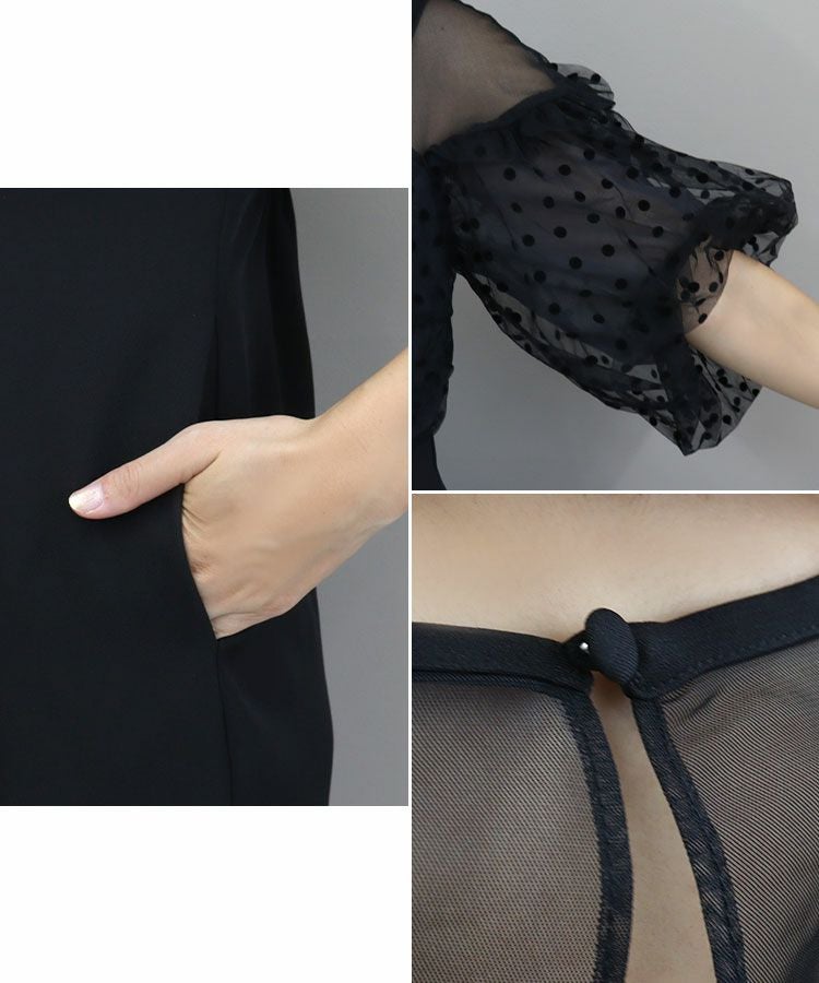 flocky dot one piece