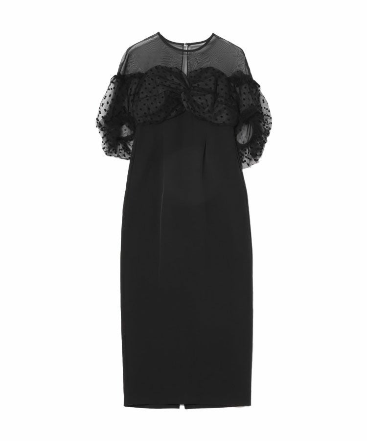flocky dot one piece