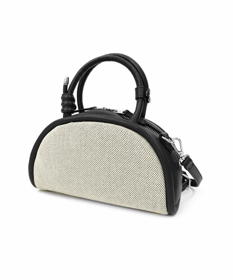 新品DONOBAN アキロンコラボ 2wayレザーラウンドボストンBAG[C]