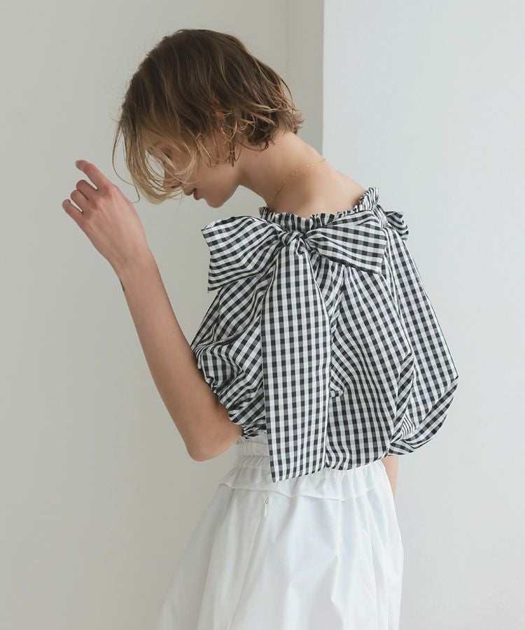 COEL ショルダーリボンブラウス　新品タグ付き ショルダーリボンブラウス | natural couture(ナチュラルクチュール