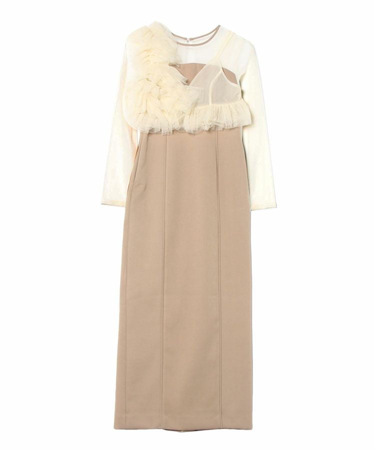pearl bustier dress