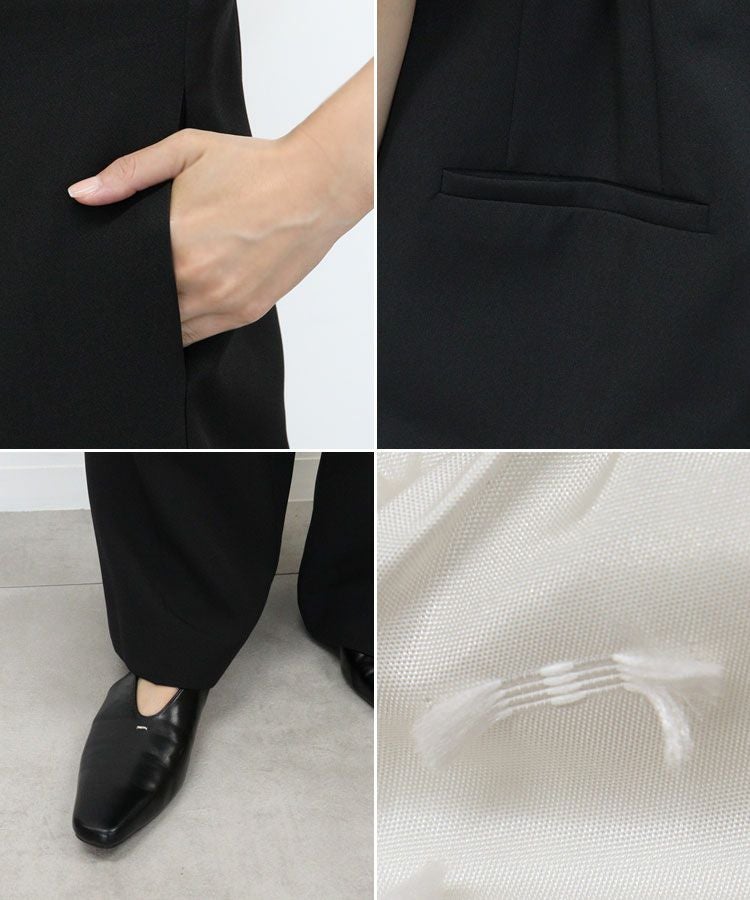 ribbon frills pants dress
