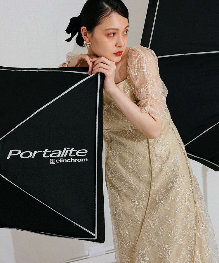 wave piping frare dress