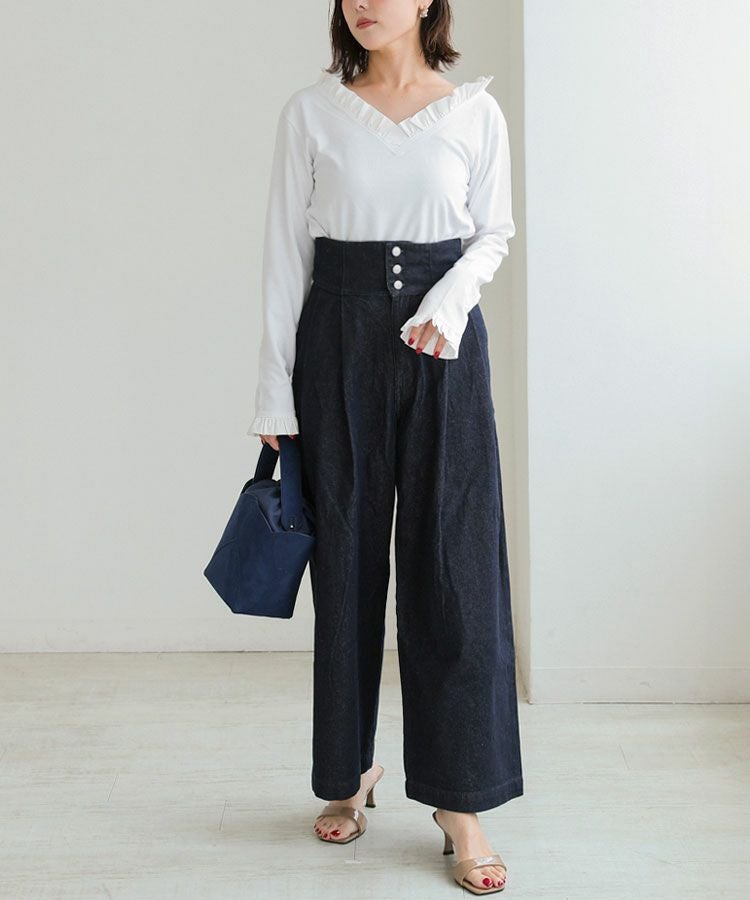 【新品】donoban ドノバン　フリルカラーノースリーブ ホイップ　YORI ドノバンDonoban黒フリルカラーノースリーブトップス｜Yahoo!フリマ