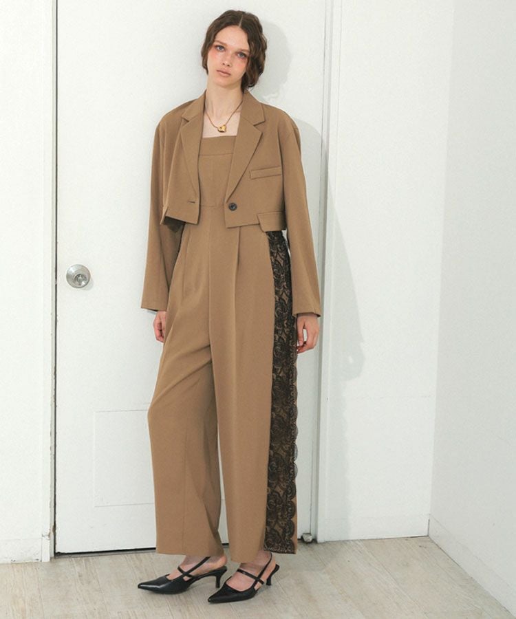 ANDRESD ワンピース side lace all in one dress