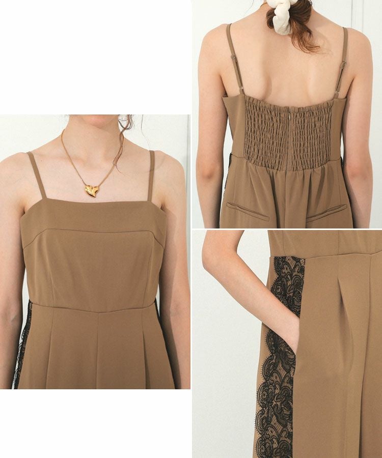 【はるさま専用】ANDRESD アンドレスド side lace all in one dress