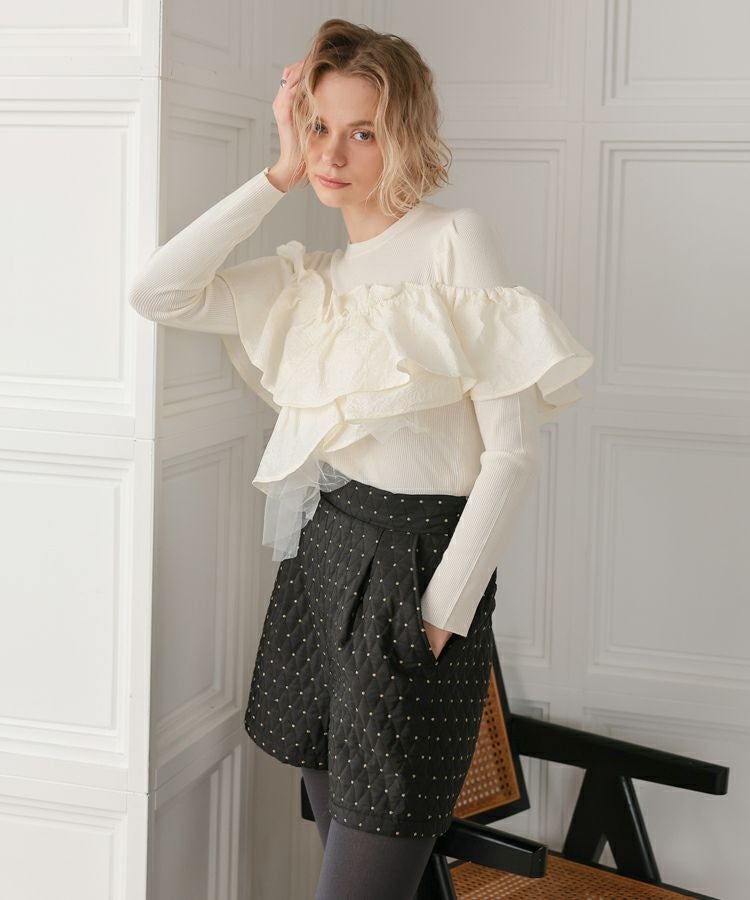 専用です　cygne シーニュ　オリジナルキルティングショートパンツstella Cygne オリジナルキルティングショートパンツstella BOTTOMS｜Cygne