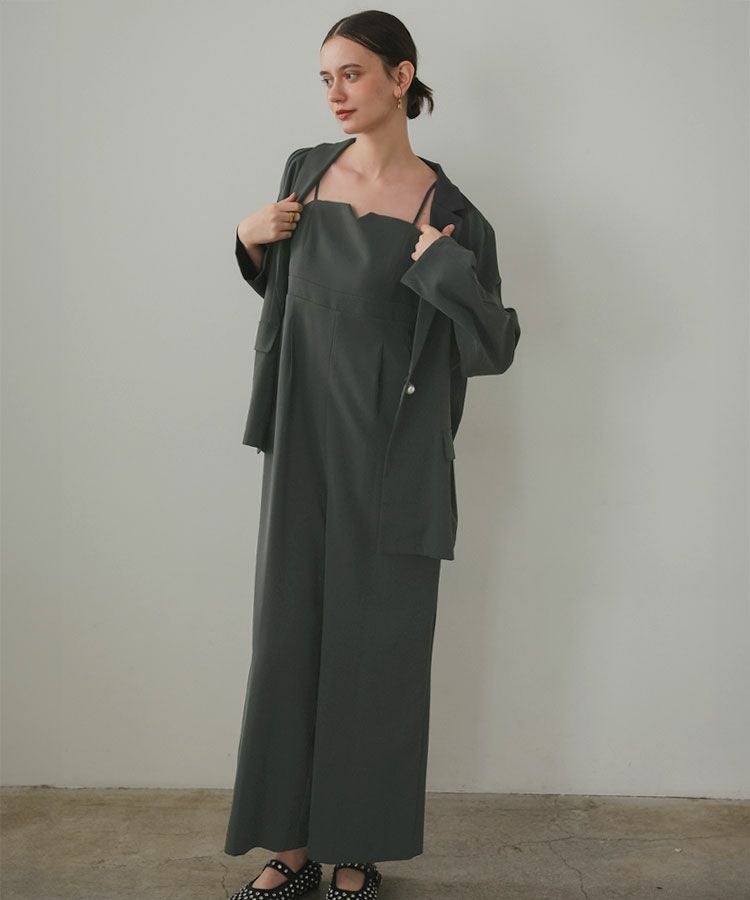 jacket and all-in-one setup dress[8FS]