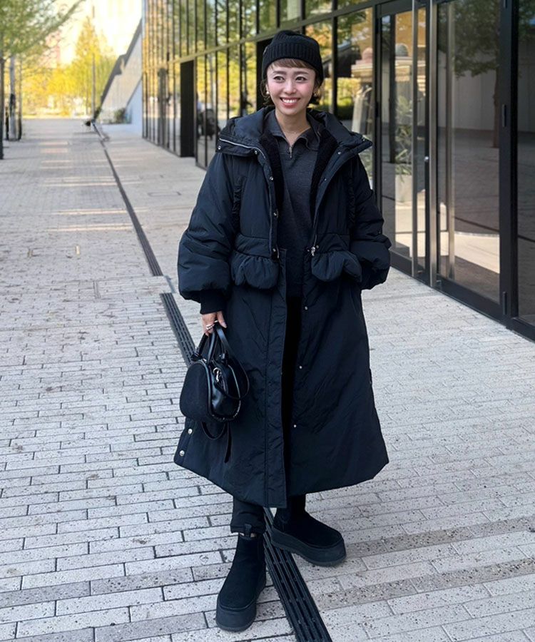 2wayスカラップベンチコート[C]