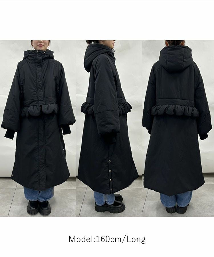 2wayスカラップベンチコート[C]