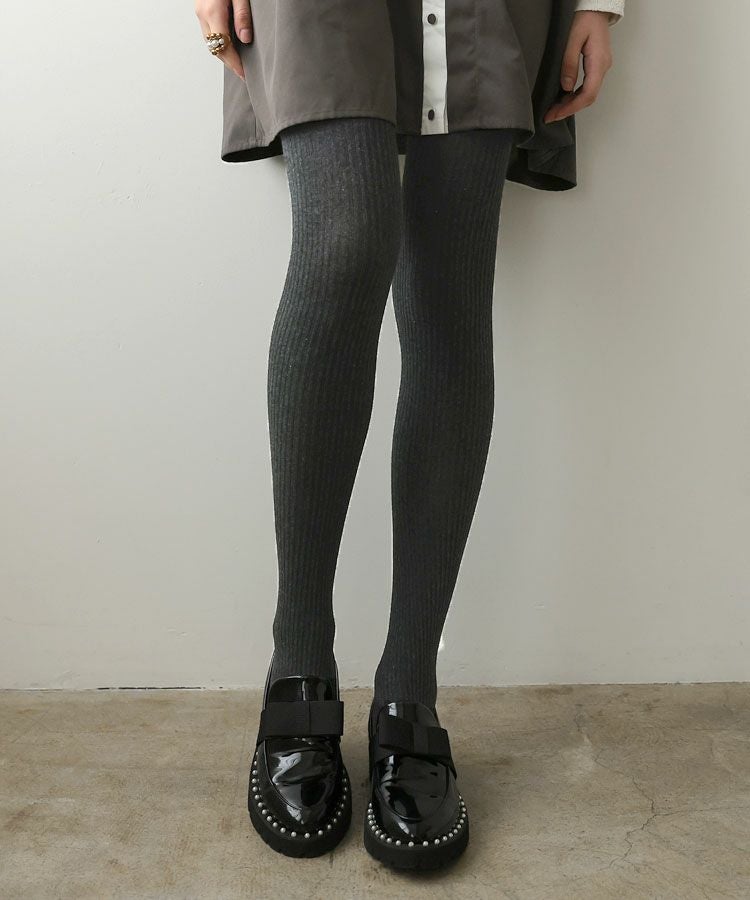 カラーリブタイツ メール便