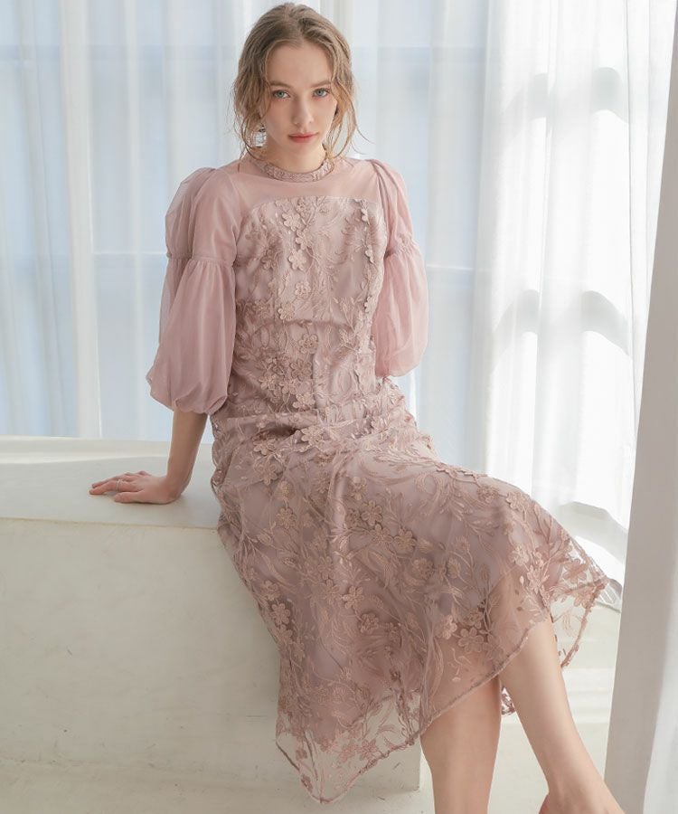 sparkle lace velour dress
