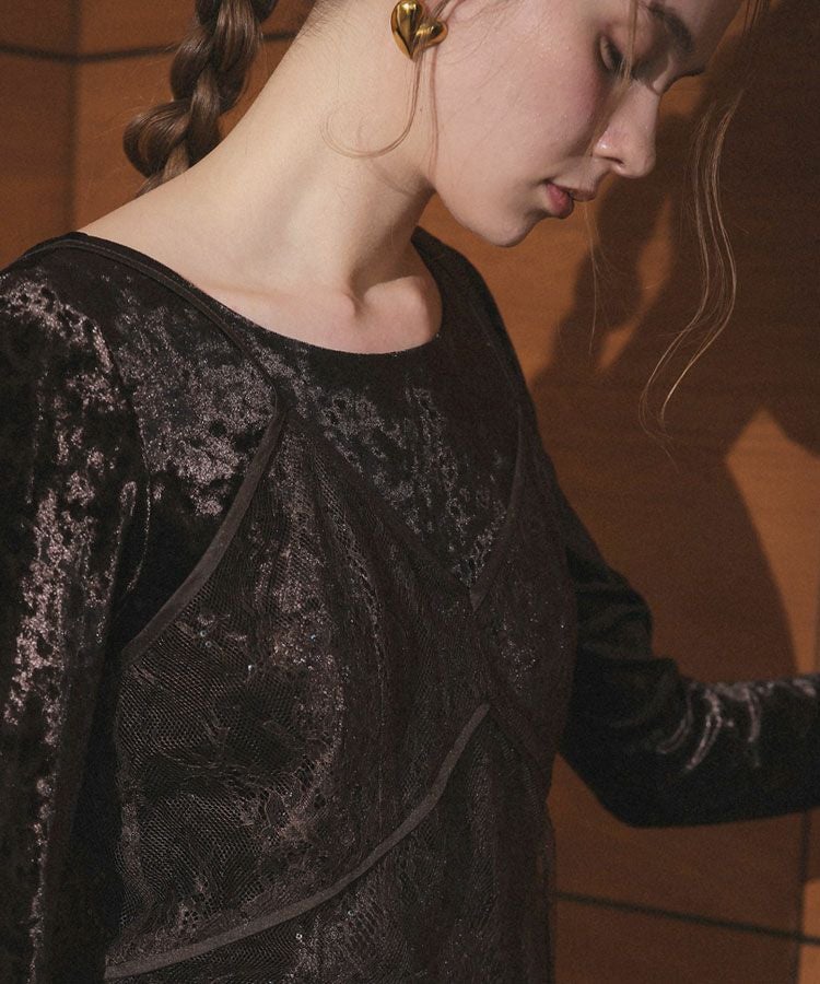 sparkle lace velour dress sparkle lace velour dress