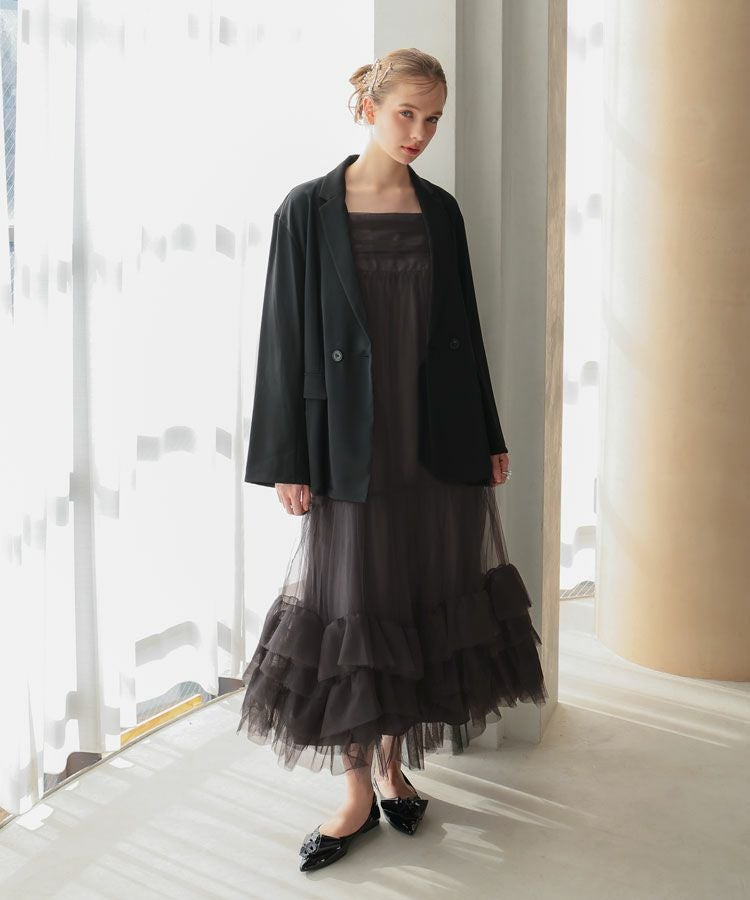volume tulle jacket set dress[8FS]