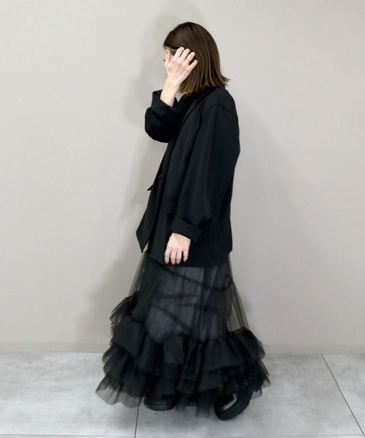 volume tulle jacket set dress[8FS]
