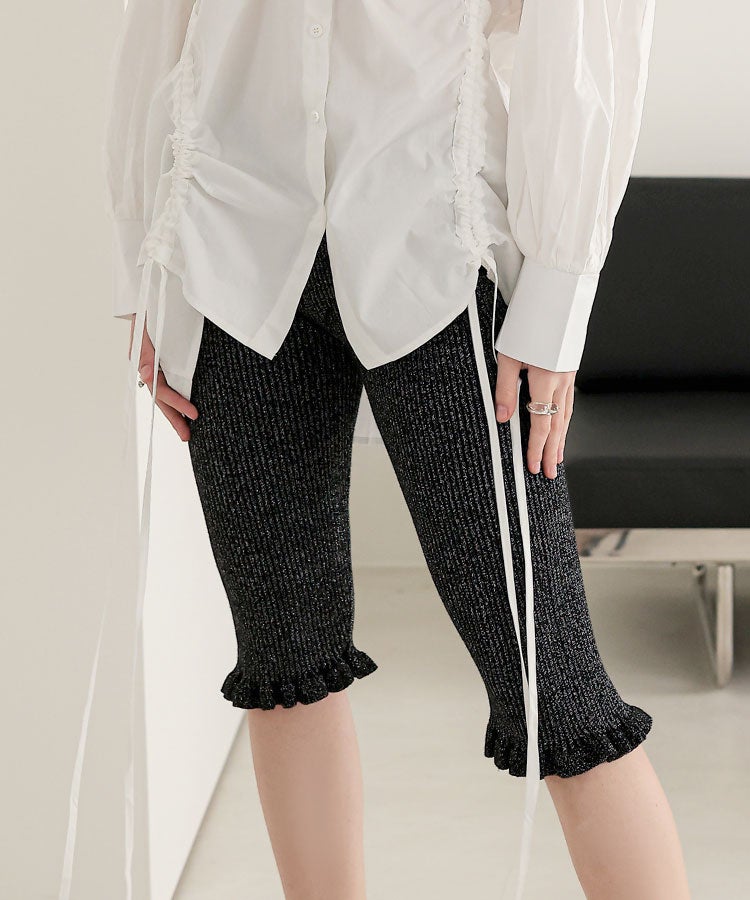 【完売商品】donoban パンツ　hichanコラボ　ブラック　ショート DONOBAN（ドノバン） パンツ レザーショートパンツ レディース