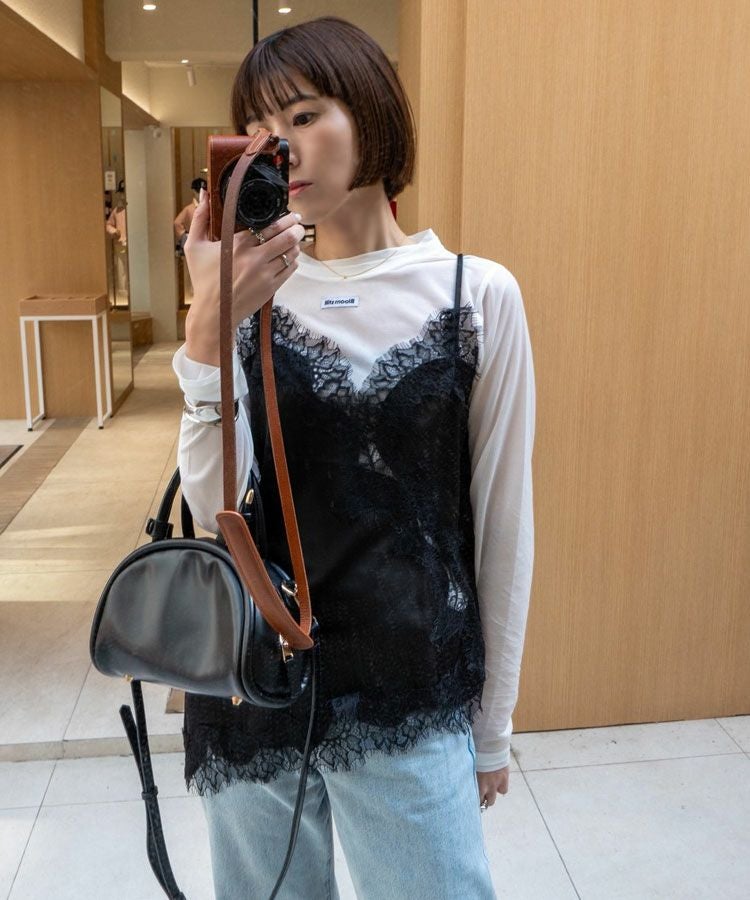 d.i.a. トップス DC ディーシー 長袖 Tシャツ ロンT レディース クロップド丈 ショート
