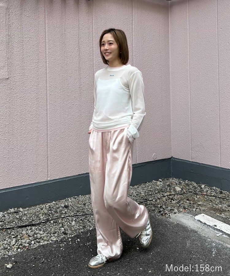レイヤードシアートップス メール便