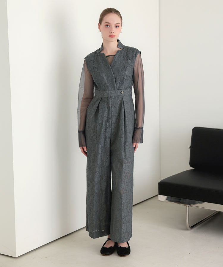 bonding lace all-in-one dress