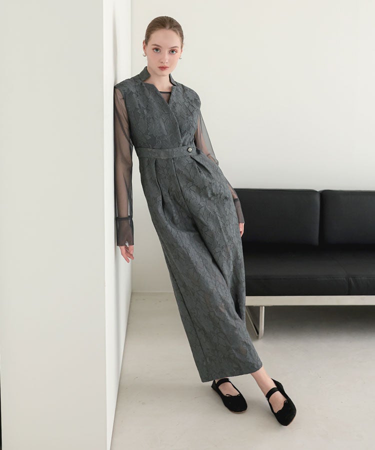 bonding lace all-in-one dress