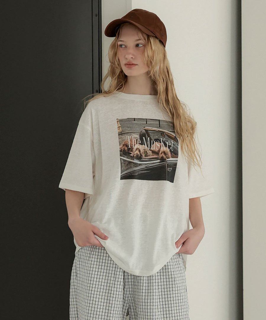 レトロドッグフォトTee メール便