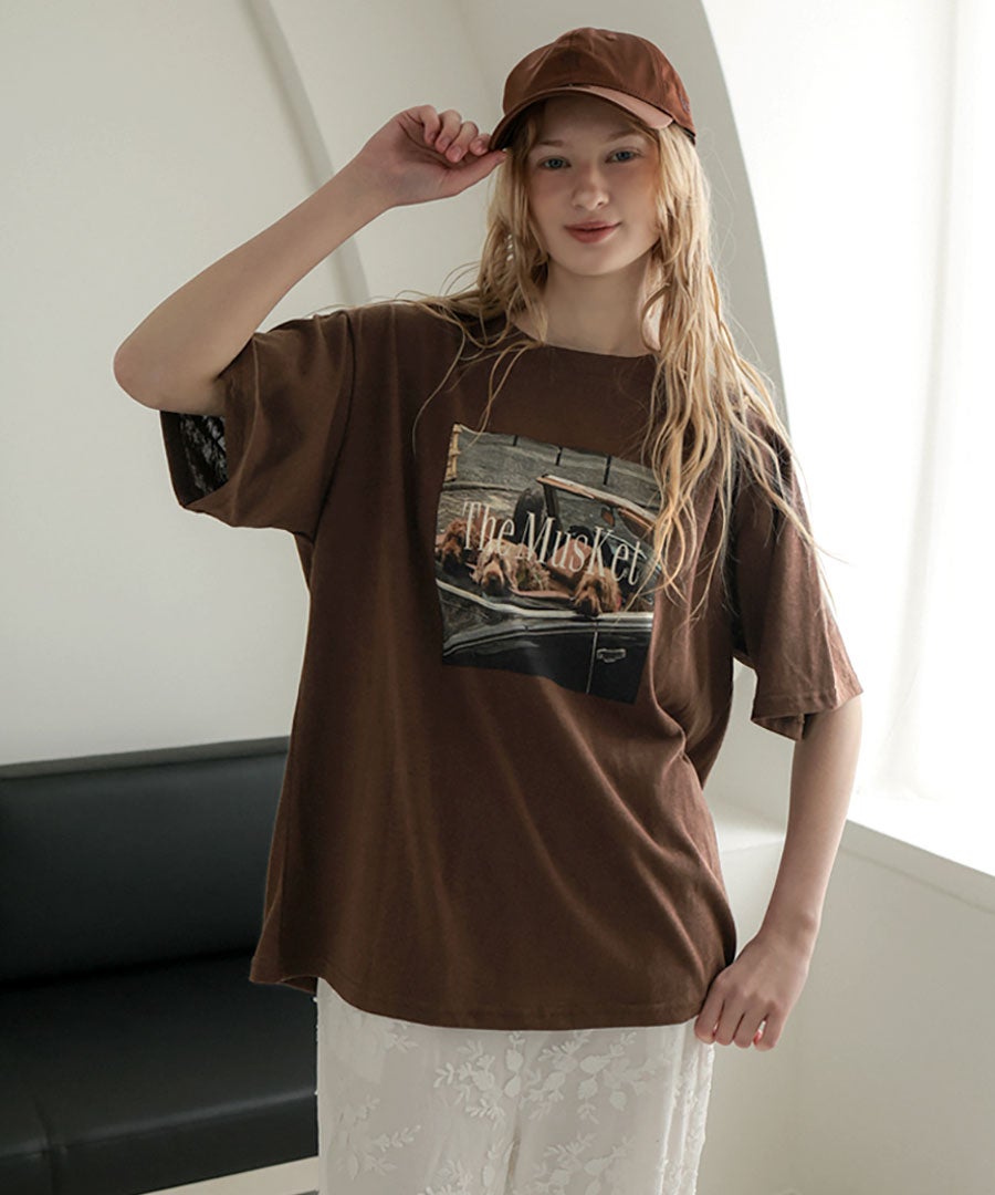 レトロドッグフォトTee メール便