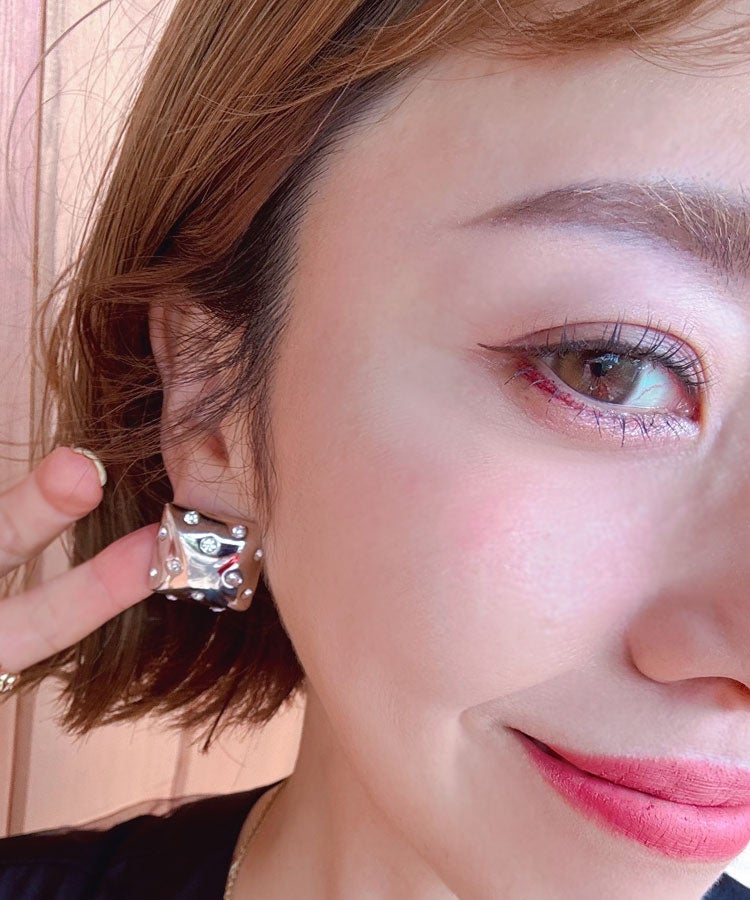 ジュエルスクエアピアス メール便 [C]